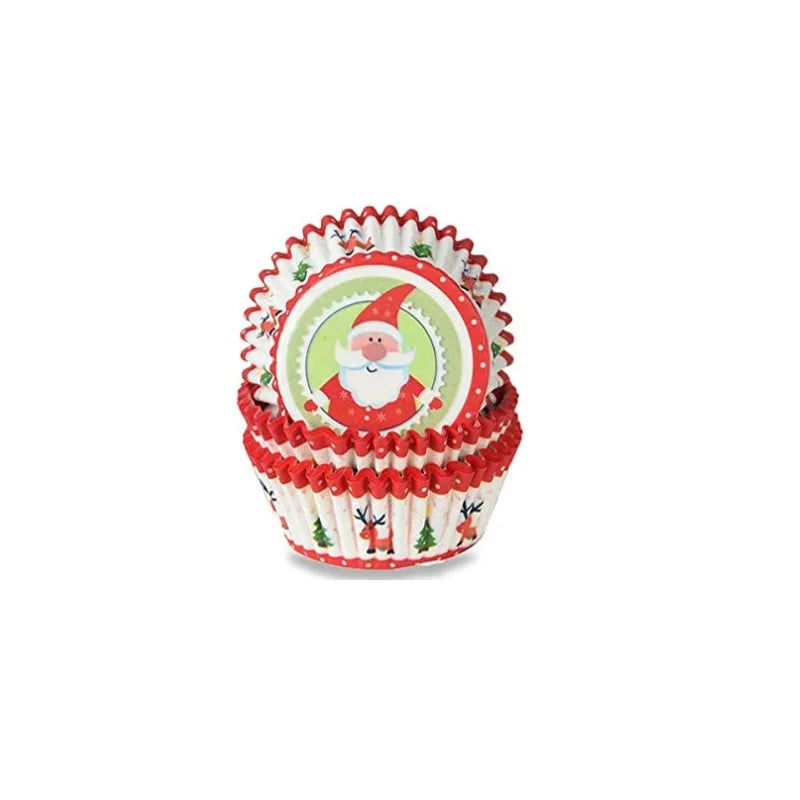 Caissette Cupcake Père Noël Minimaliste