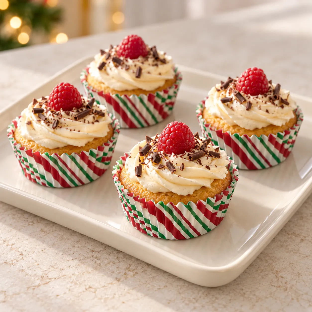 Caissette à Cupcake Rayée Résistant