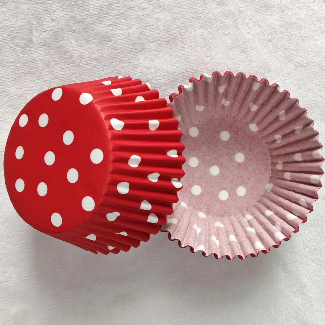Caissette à Cupcake Rouge à Pois Unique