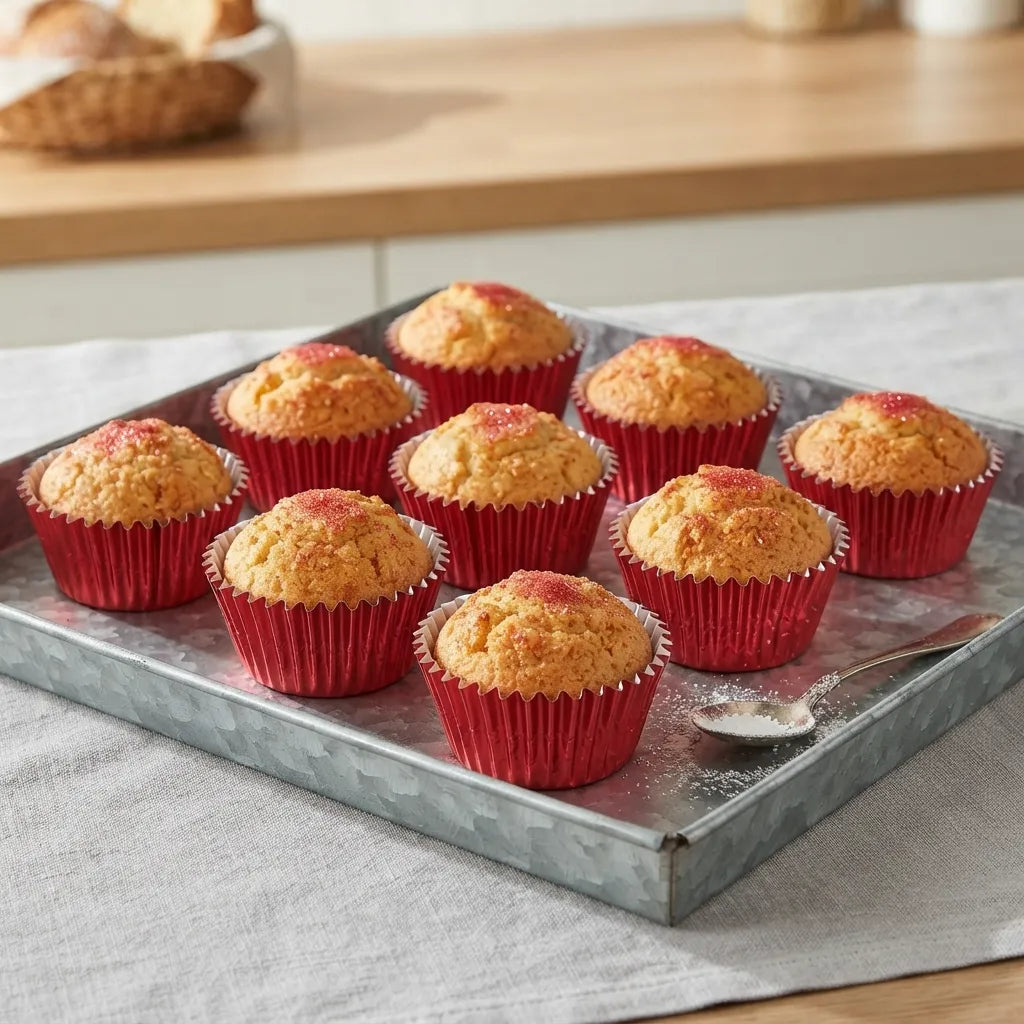 Caissette à Cupcake Rouge en Alu Minimaliste