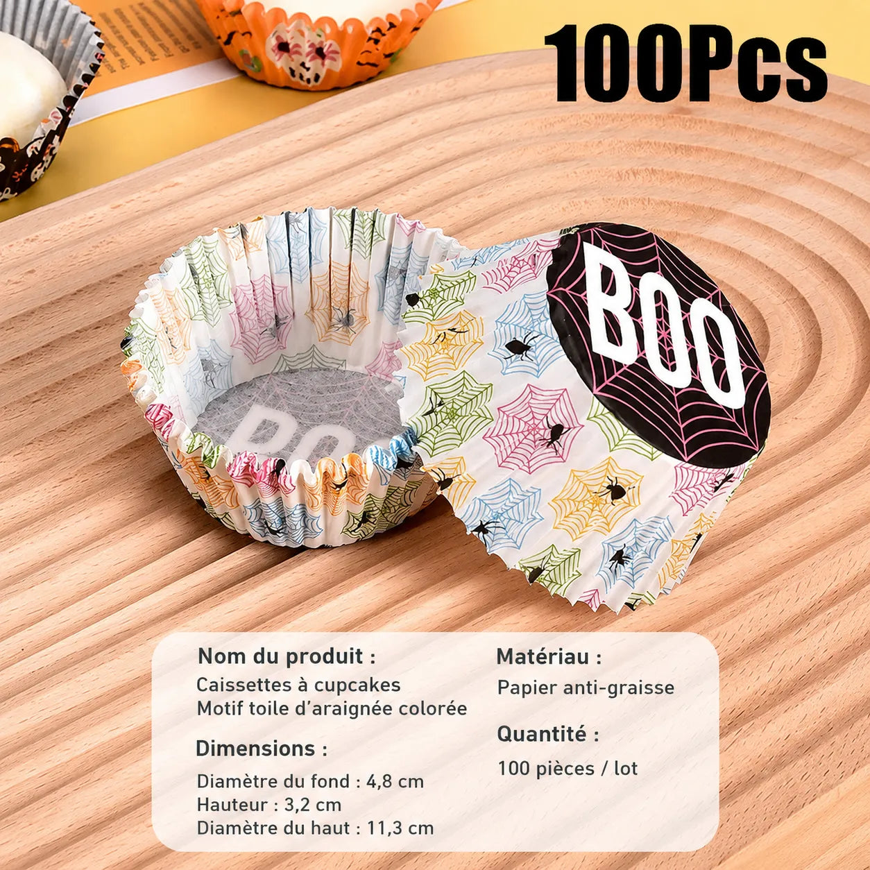 Caissette à Cupcake Toile d’Araignée captivant