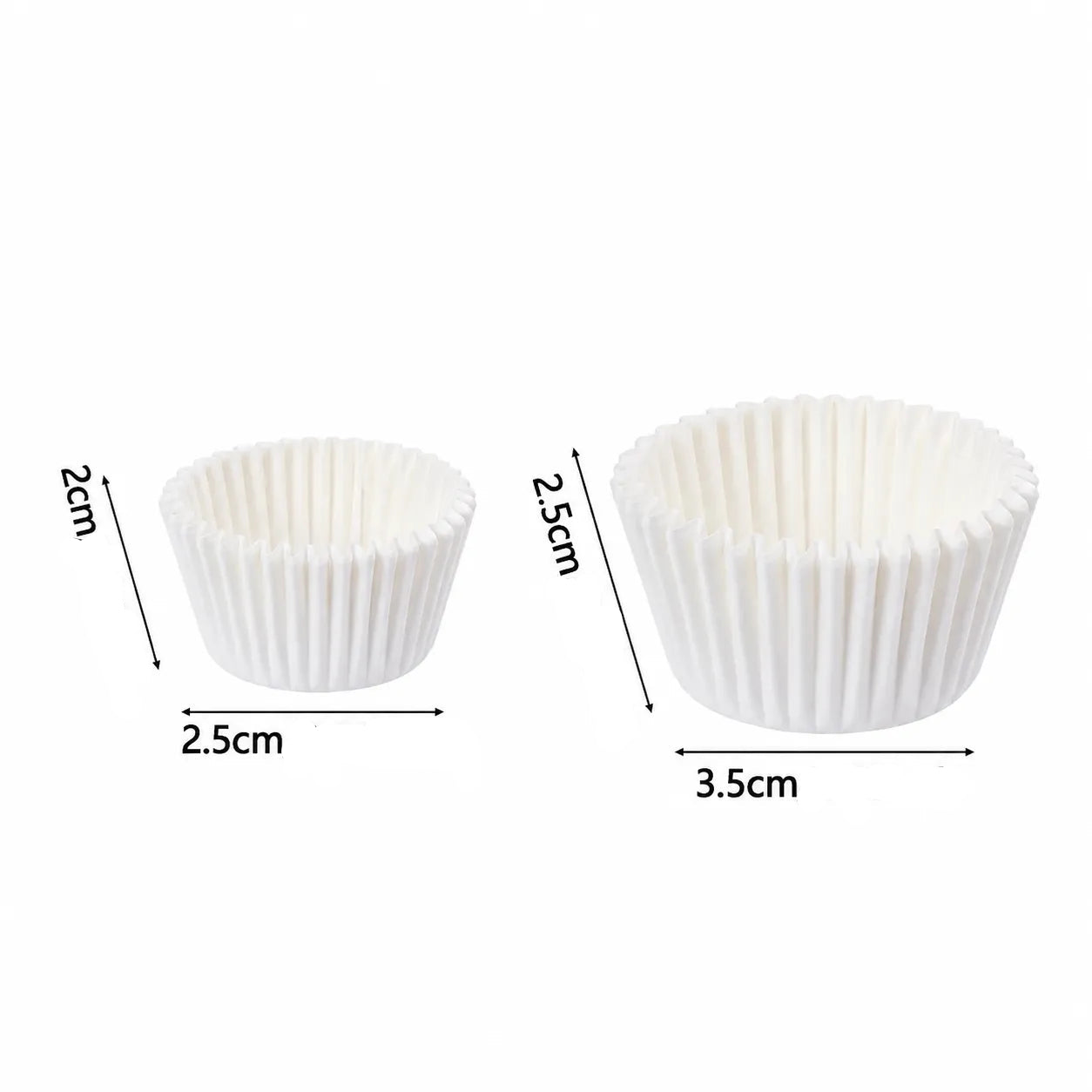 Caissette Cupcake en Papier Blanc Minimaliste