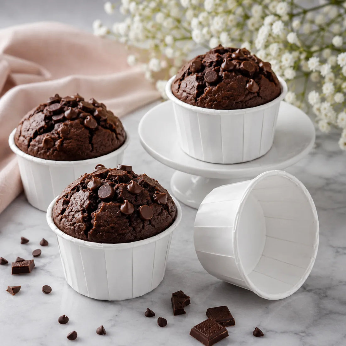 Caissette Muffin Blanche