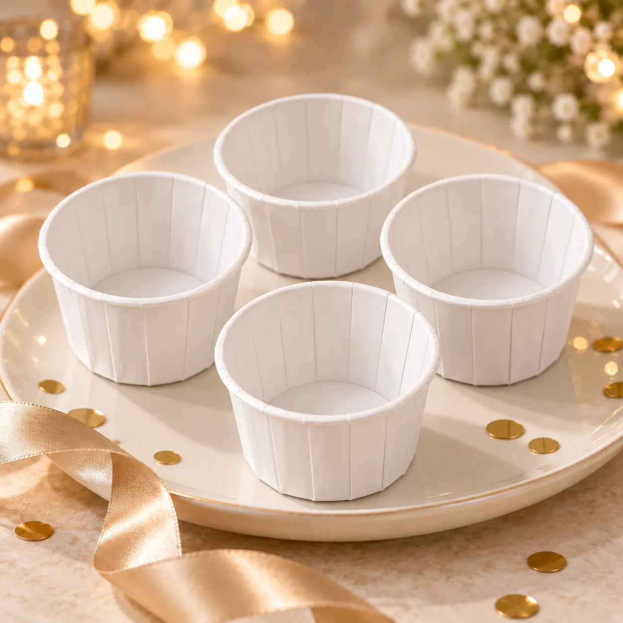 Caissette Muffin Blanche luxe