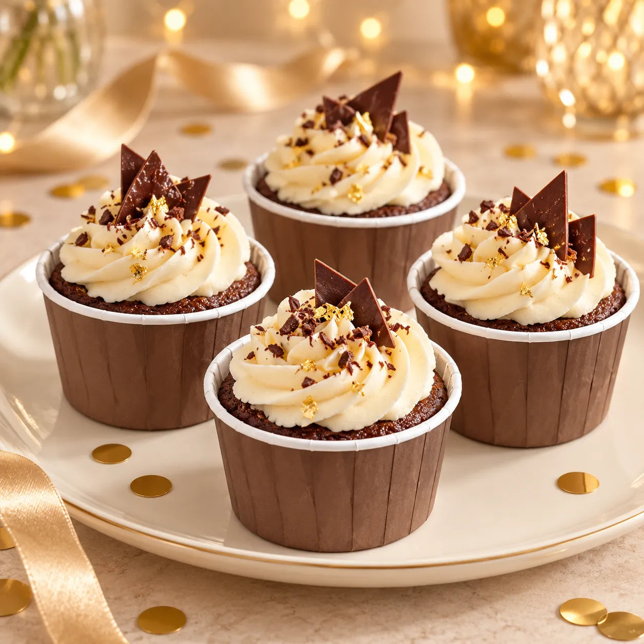 Caissette Muffin Marron en Papier unique