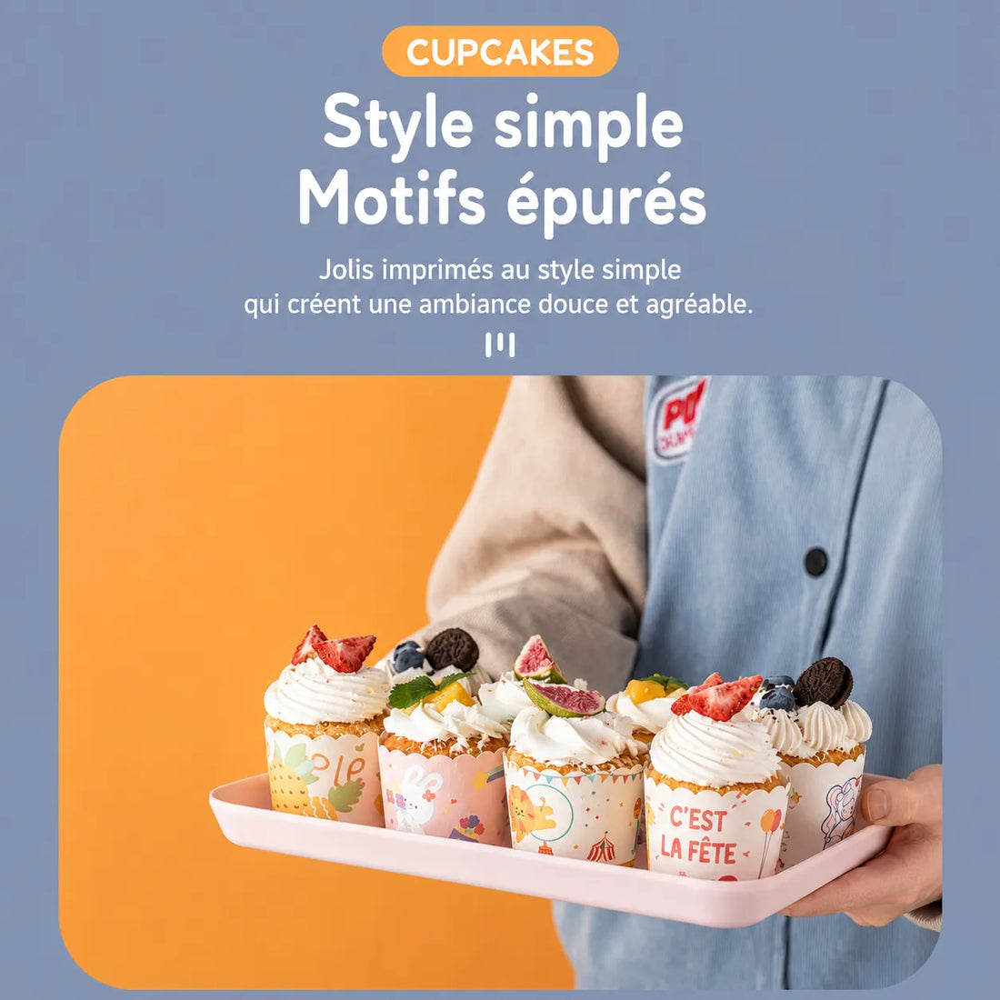 Caissette à Muffin à Motifs Enfantins Mignon