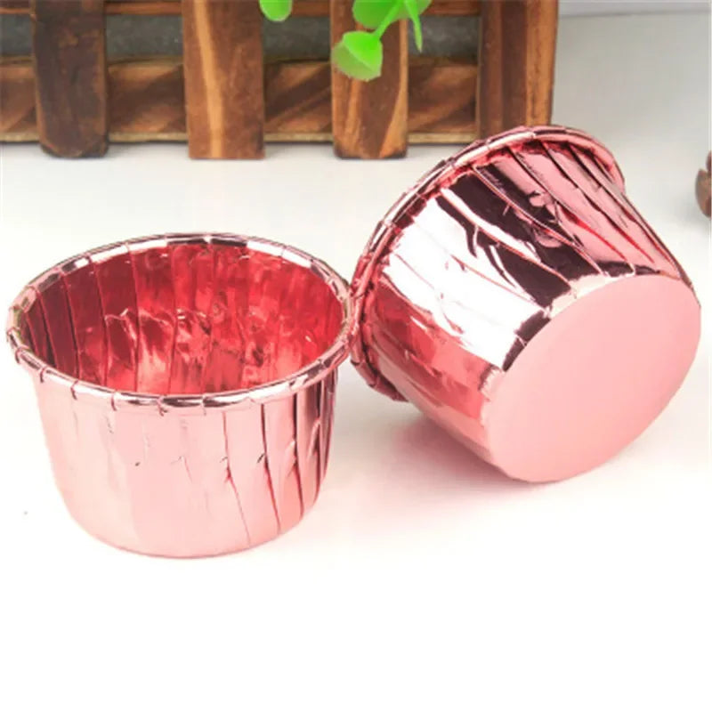 Caissette Muffin Rose Gold Elégant