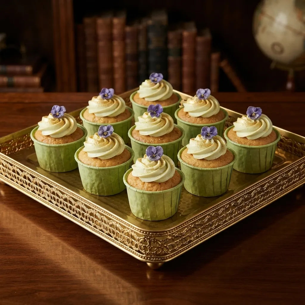 Caissette à Muffin en Papier Vert Résistant