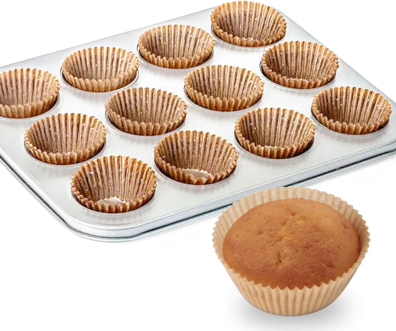 Caissette à Muffin en Papier de Qualité Minimaliste