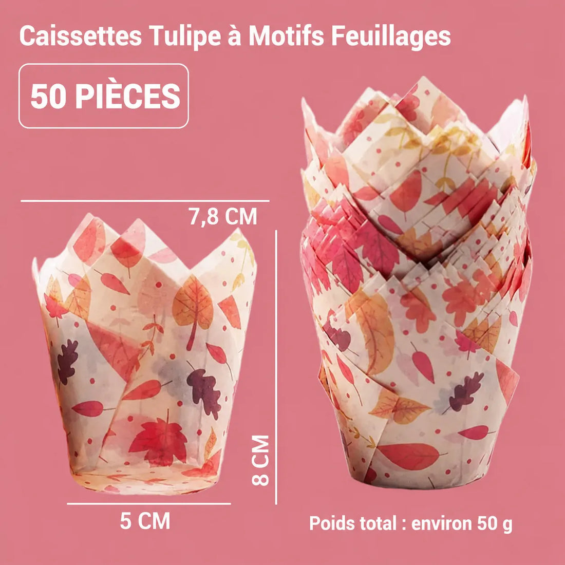 Caissette Pour Cupcake à Feuillages Unique
