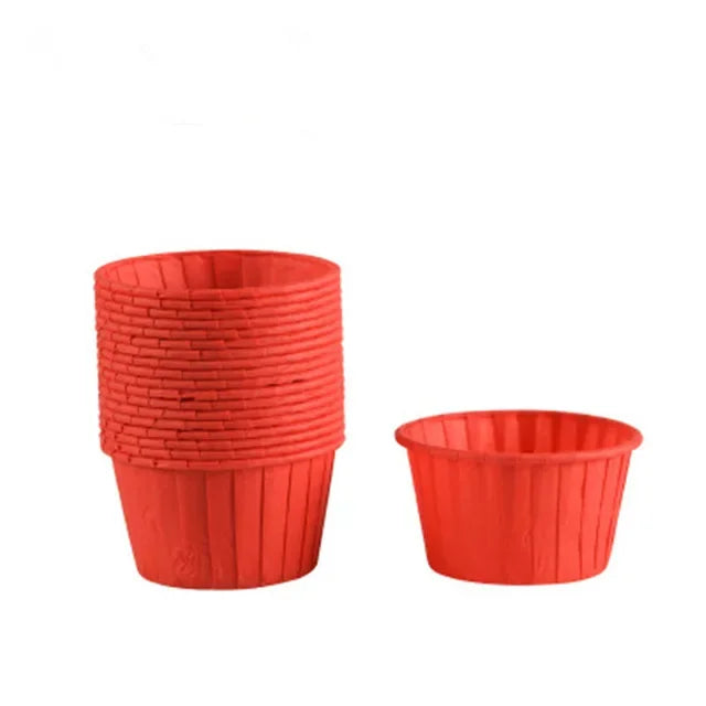 Caissette Pour Muffin en Papier Rouge Design