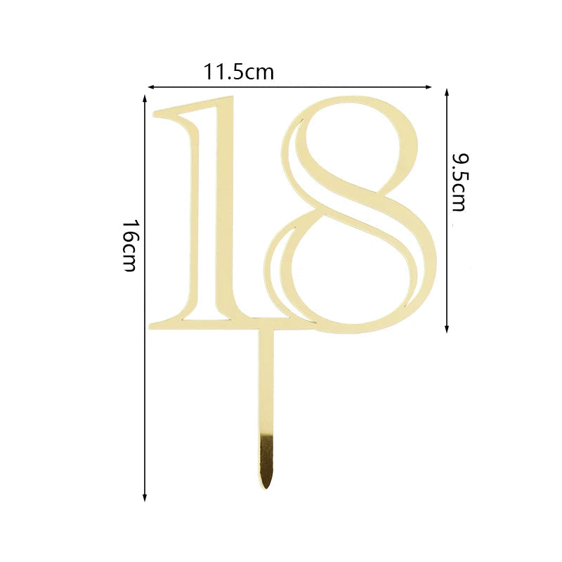 Cake Topper 18 Chic