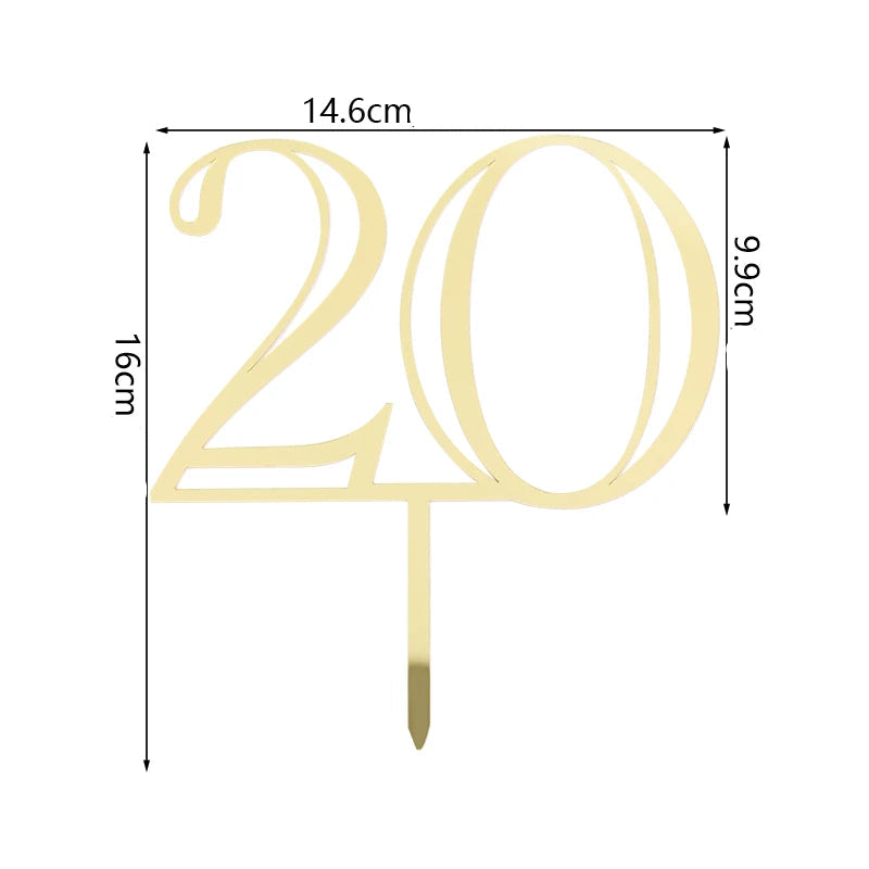 Cake Topper 20 Chic