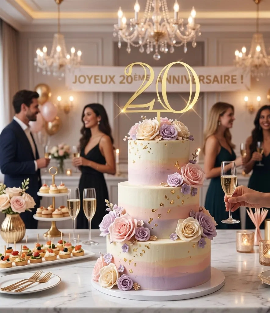 Cake Topper 20 Légère