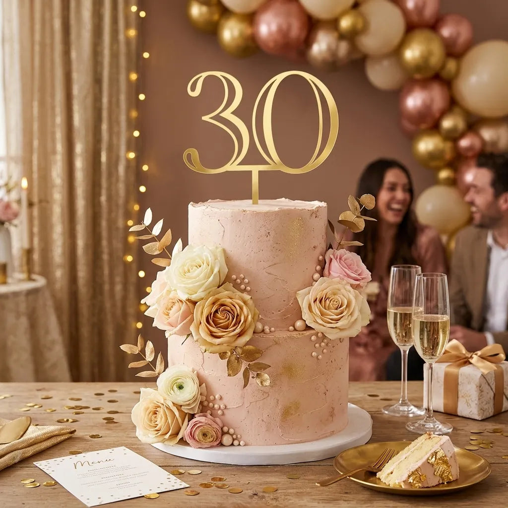 Cake Topper 30 Légère