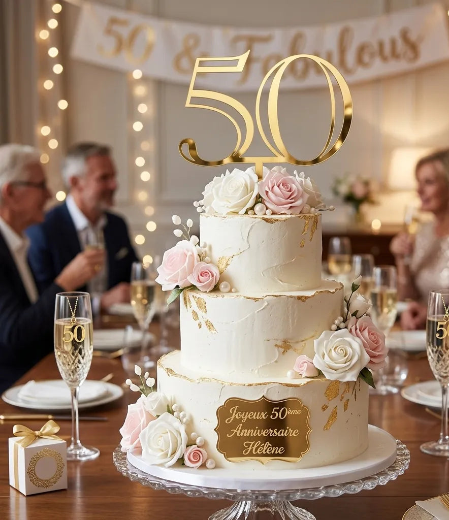 Cake Topper 50 Légère