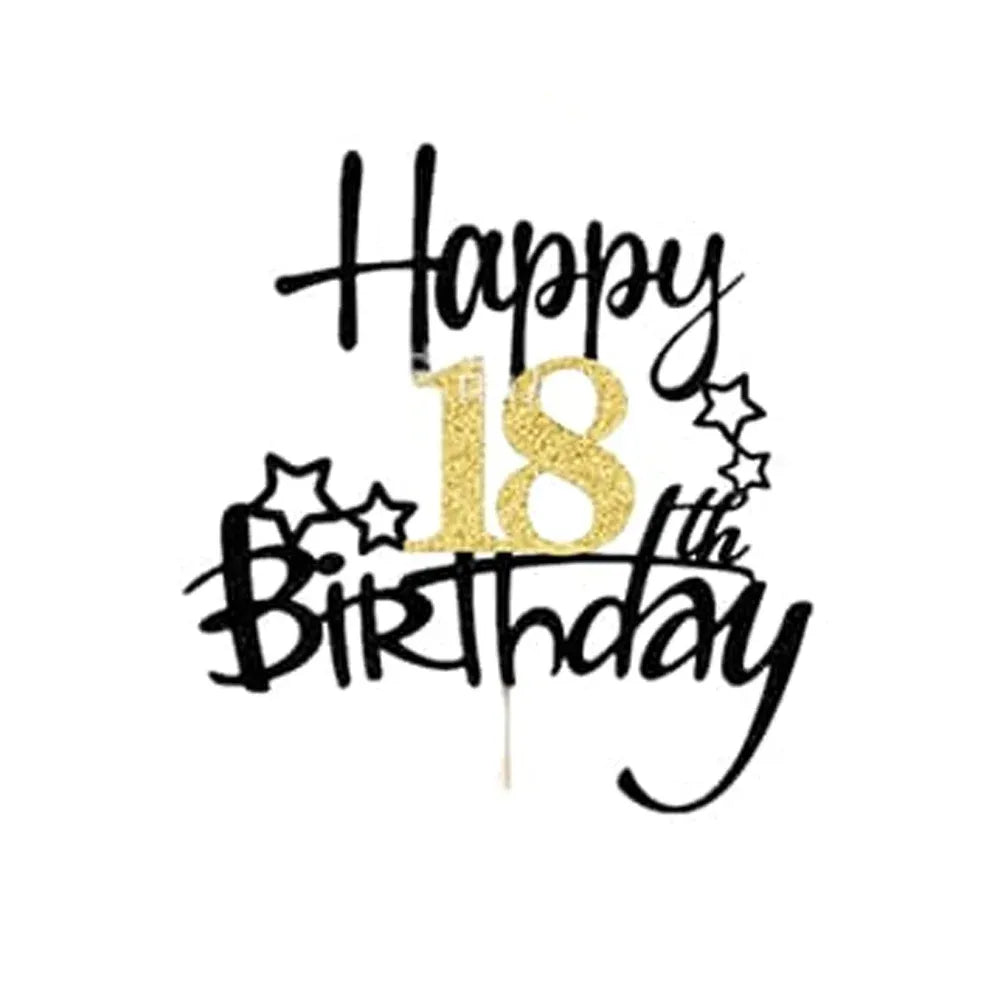 Cake Topper Anniversaire 18 Ans Chic1