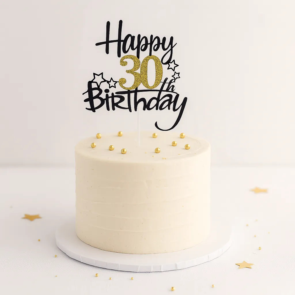 Cake Topper Anniversaire 30 Ans Chic