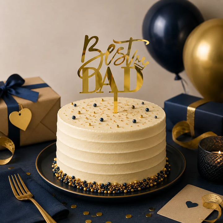 Cake Topper Best Dad