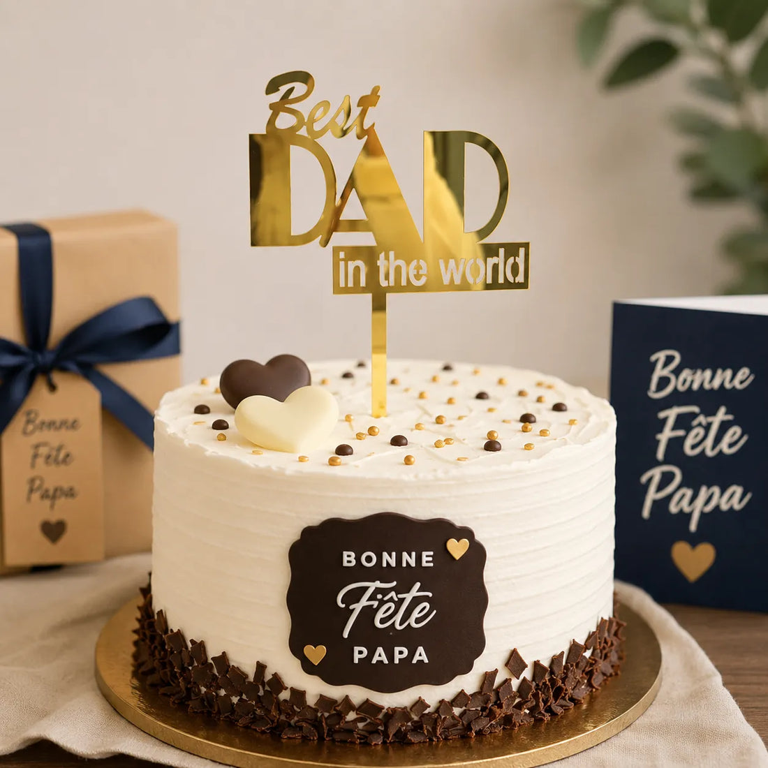 Cake Topper Best Dad in the World