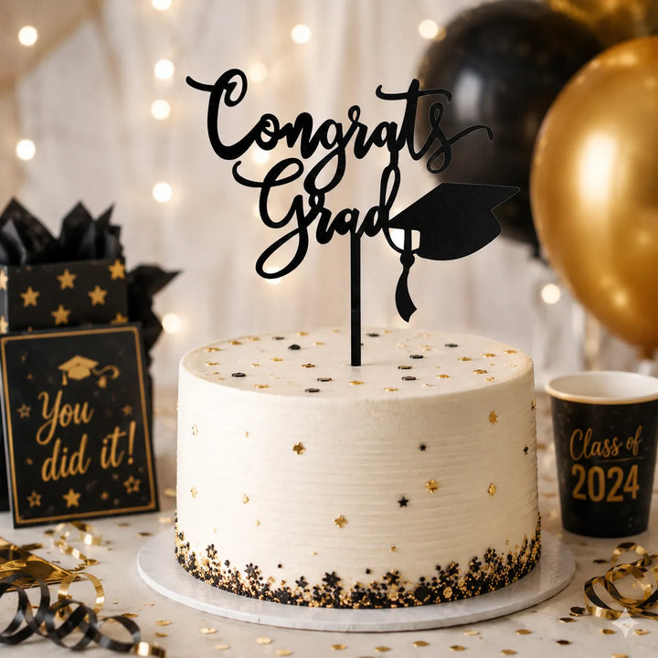 Cake Topper Congrats Grad