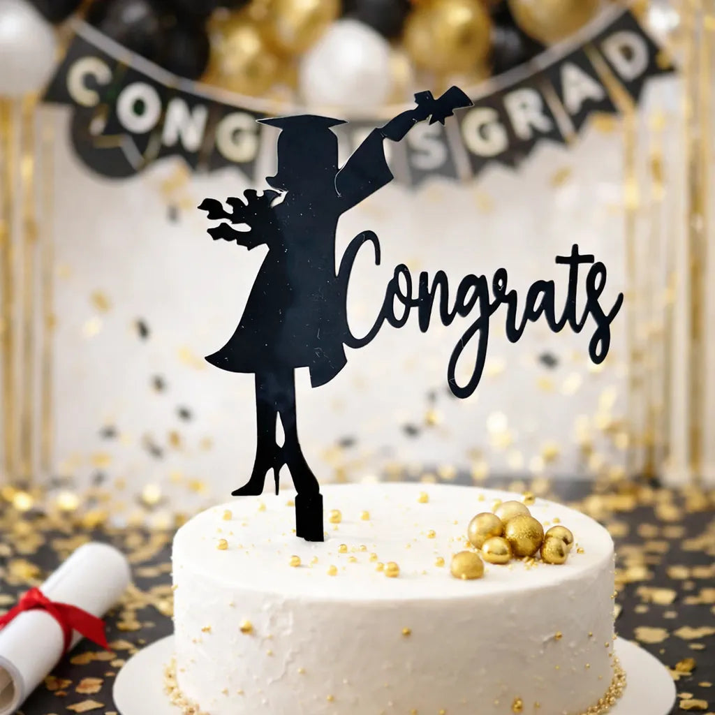 Cake Topper « Congrats » Unique