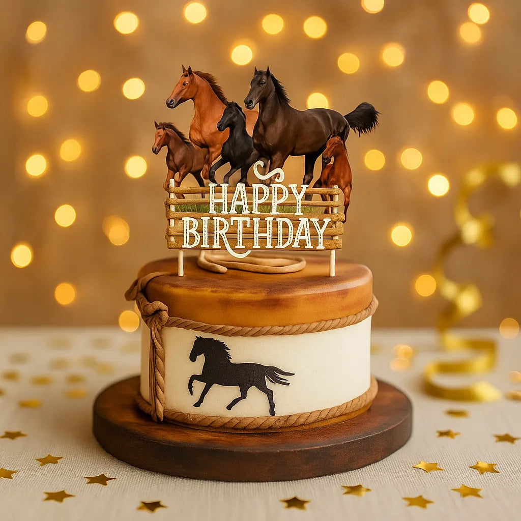 Cake Topper Cowboy Stylé