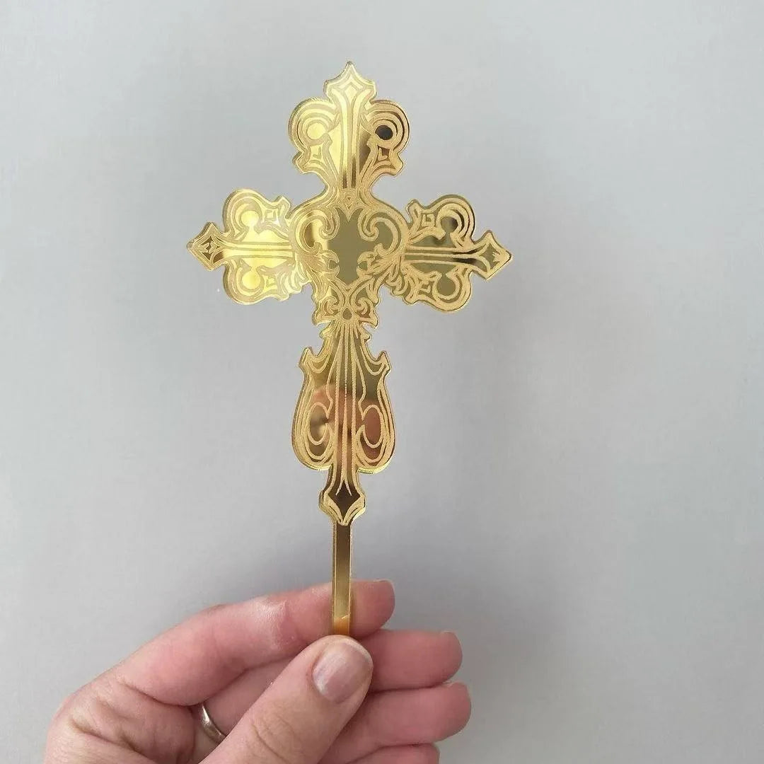 Cake Topper Croix Chic