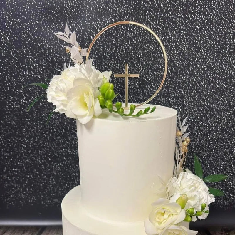 Cake Topper Croix Minimaliste