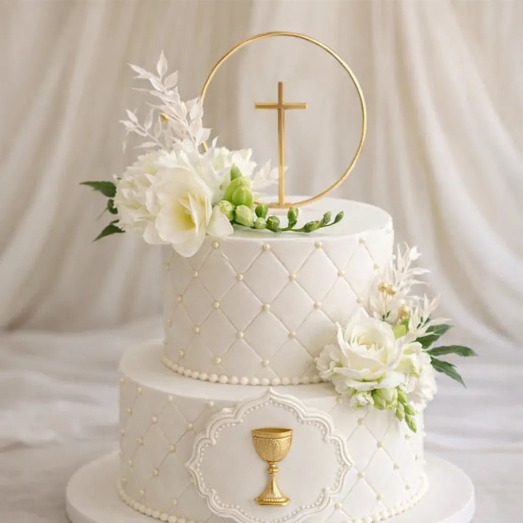 Cake Topper Croix Minimaliste Unique