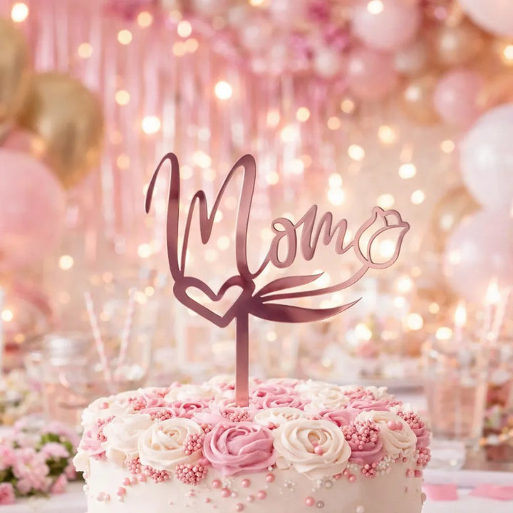 Cake Topper Décoratif Mom