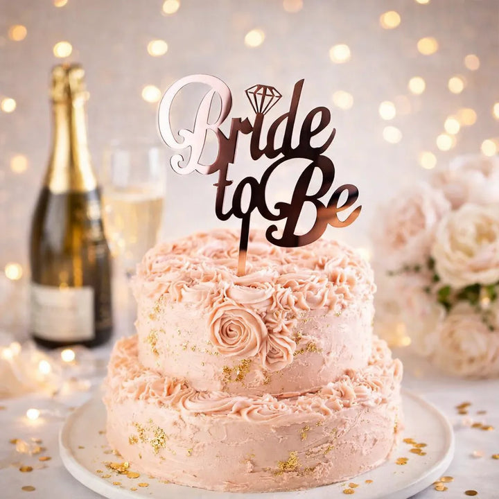 Cake Topper EVJF Rose Gold