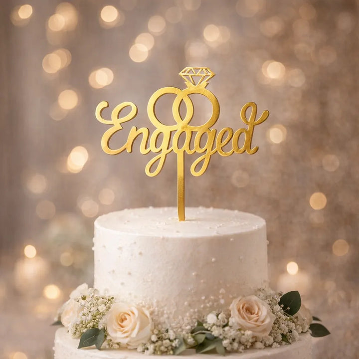 Cake Topper « Engaged »