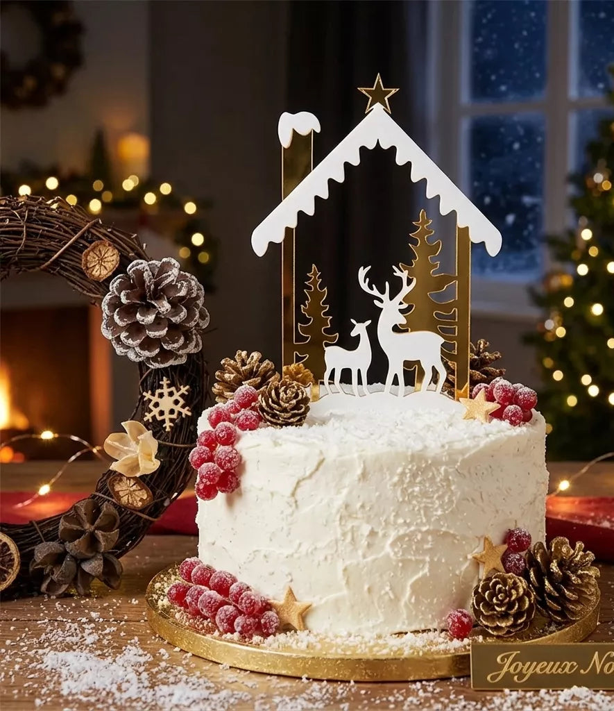 Cake Topper Fête de Noël Léger