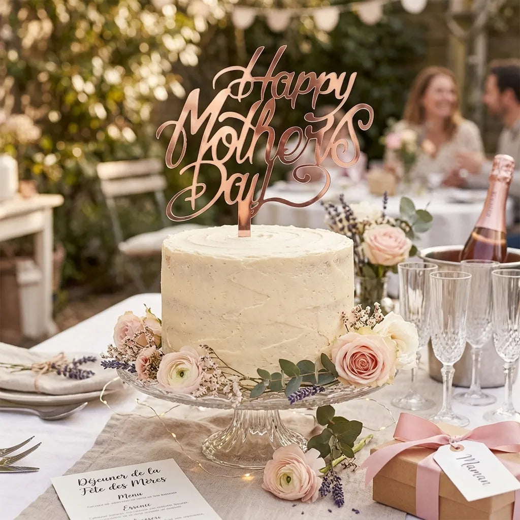 Cake Topper Fête des mères Légère