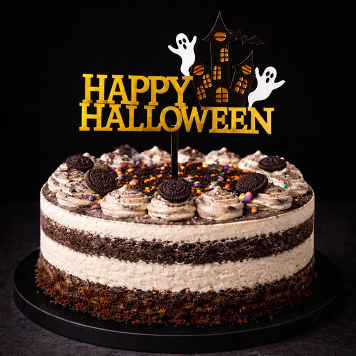 Cake Topper Happy Halloween Doré