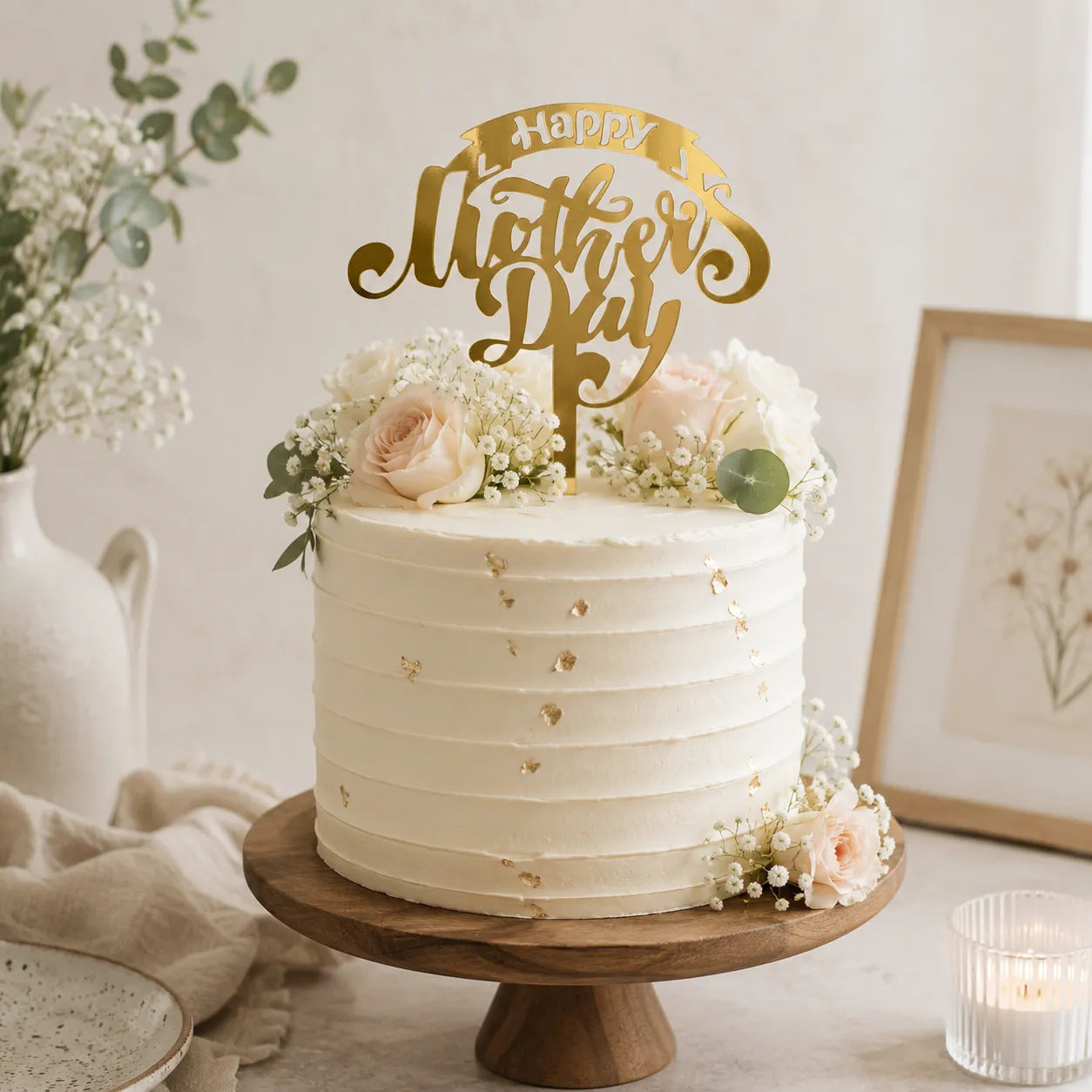 Cake Topper Happy Mother’s Day Doré Unique