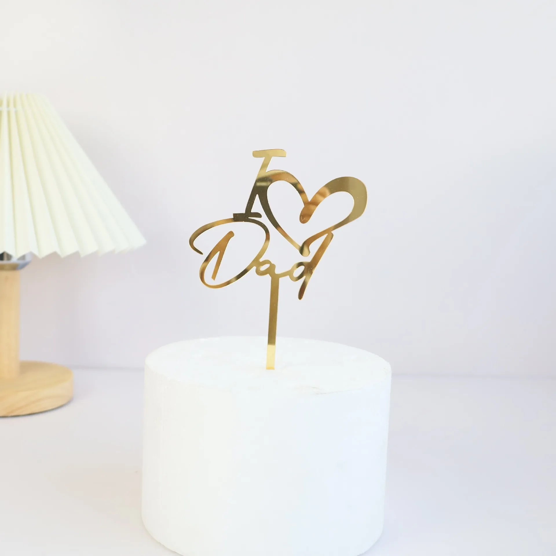 Cake Topper I Love Dad Chic