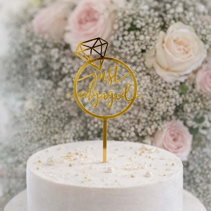 Cake Topper « Just Engaged »