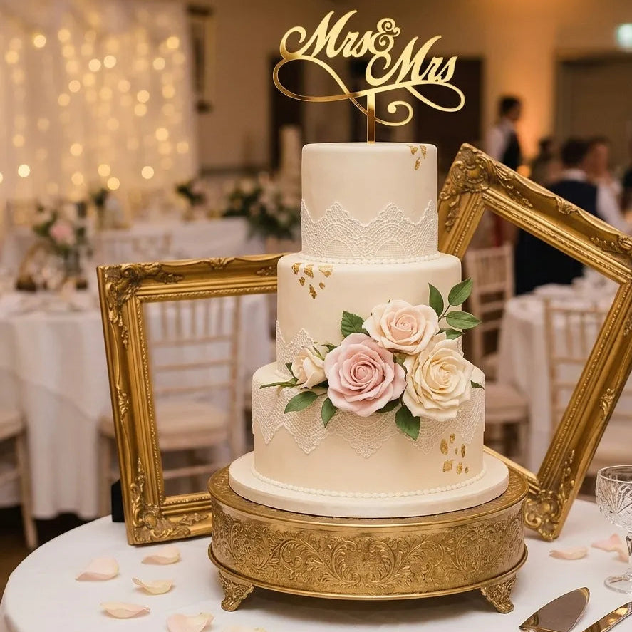 Cake Topper Mr & Mrs Infini Légère