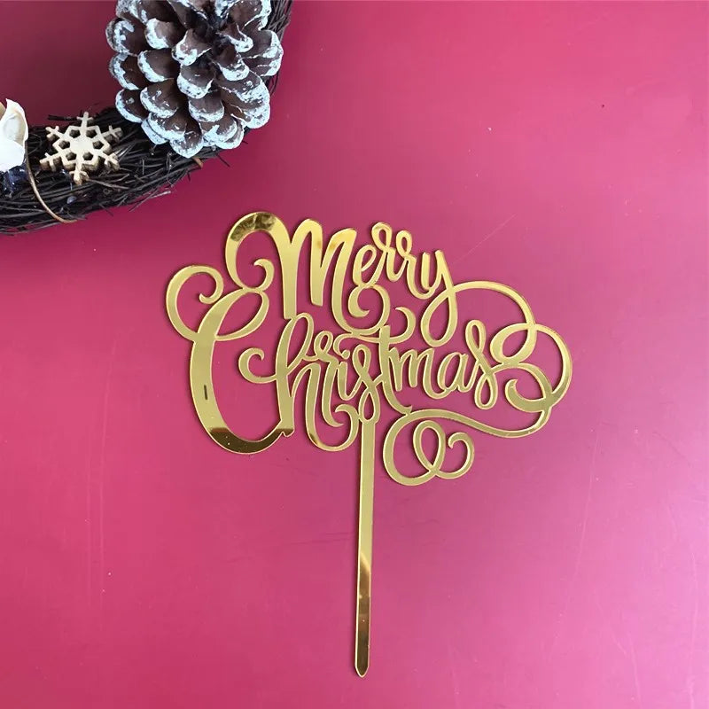 Cake Topper Noël Chic