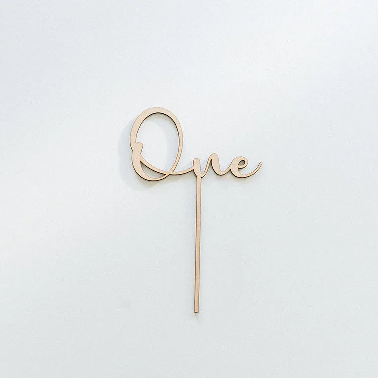Cake Topper “One” stylé