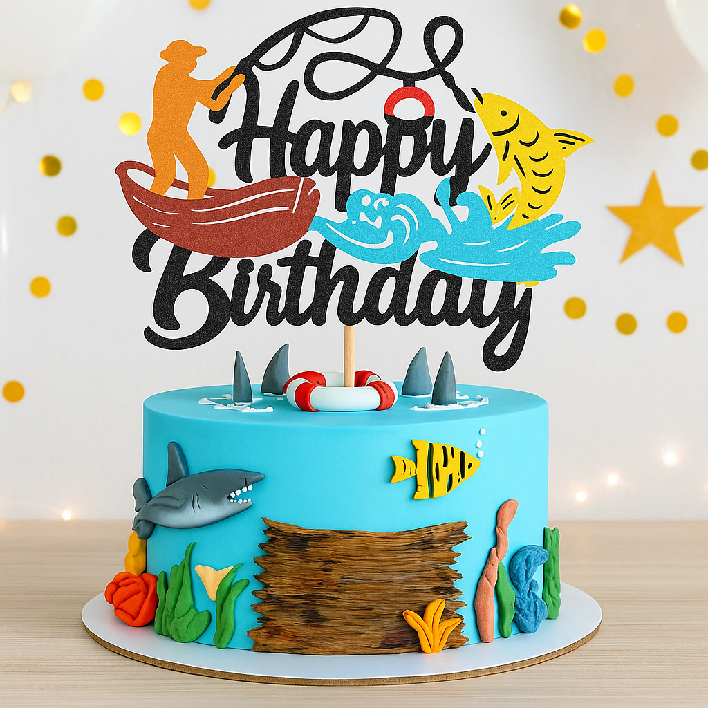 Cake Topper Pêcheur