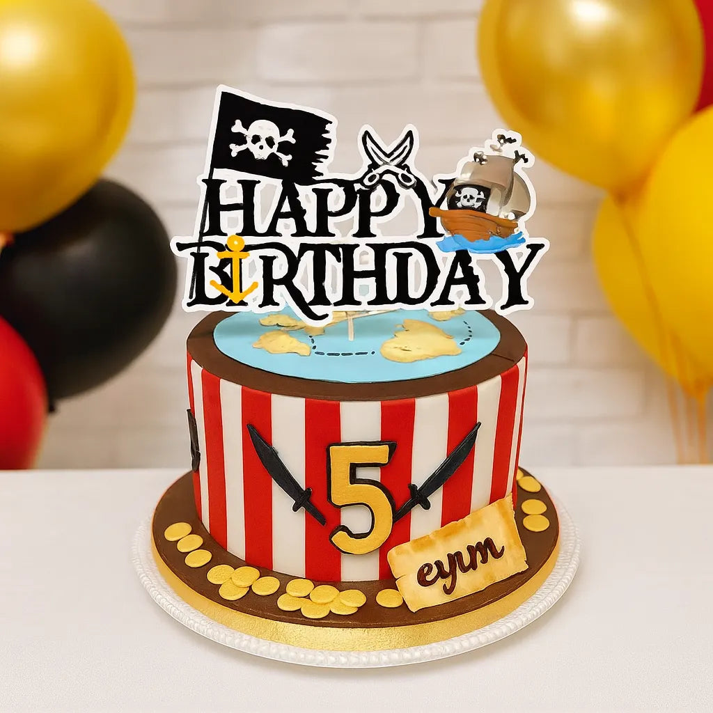 Cake Topper Pirate Stylé