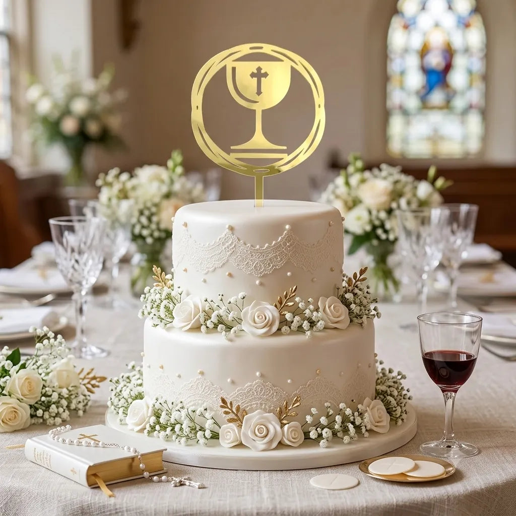Cake Topper Première Communion Légère