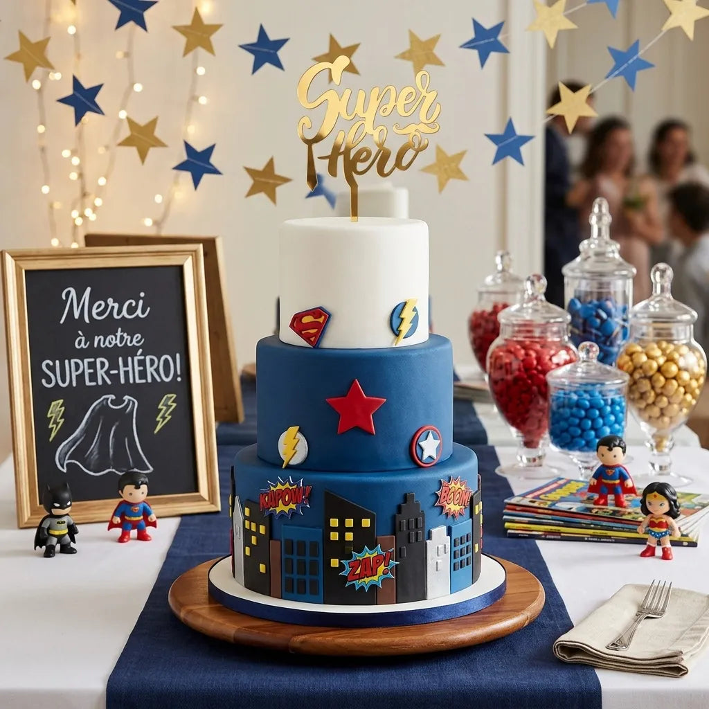 Cake Topper Super Hero Légère