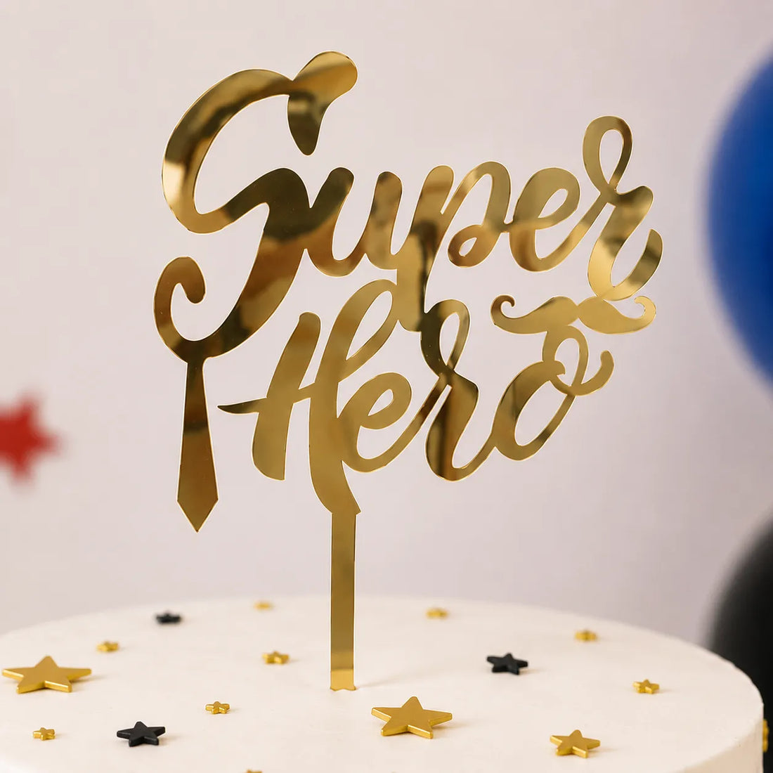 Cake Topper Super Hero plaisant