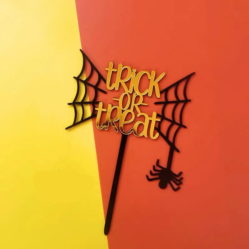 Cake Topper Toile d’Araignée élégant