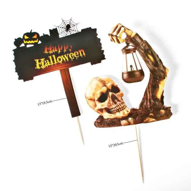Cake Toppers Crâne Halloween Originale