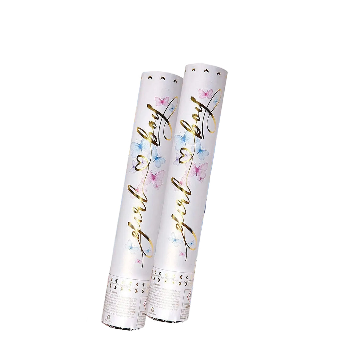 Canon à Confettis Papillons Bleus Moderne
